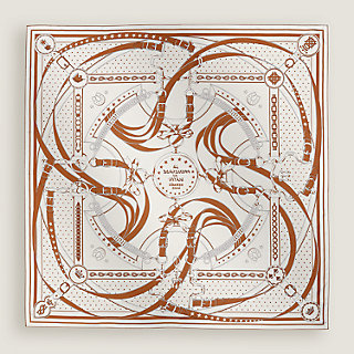 La Promenade du Matin Bandana double face scarf 140 | Hermès